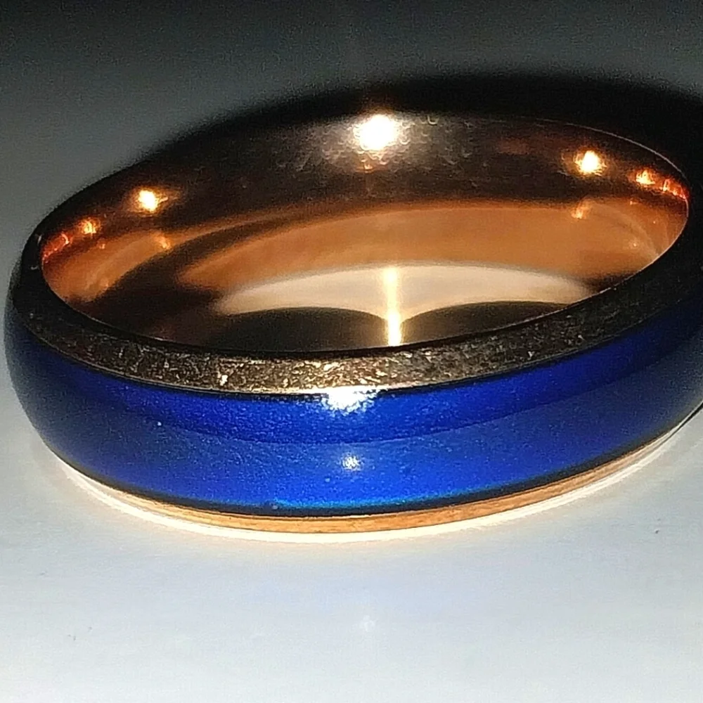 Unisex Elegant Temperature Color Changing Ring Sz 11